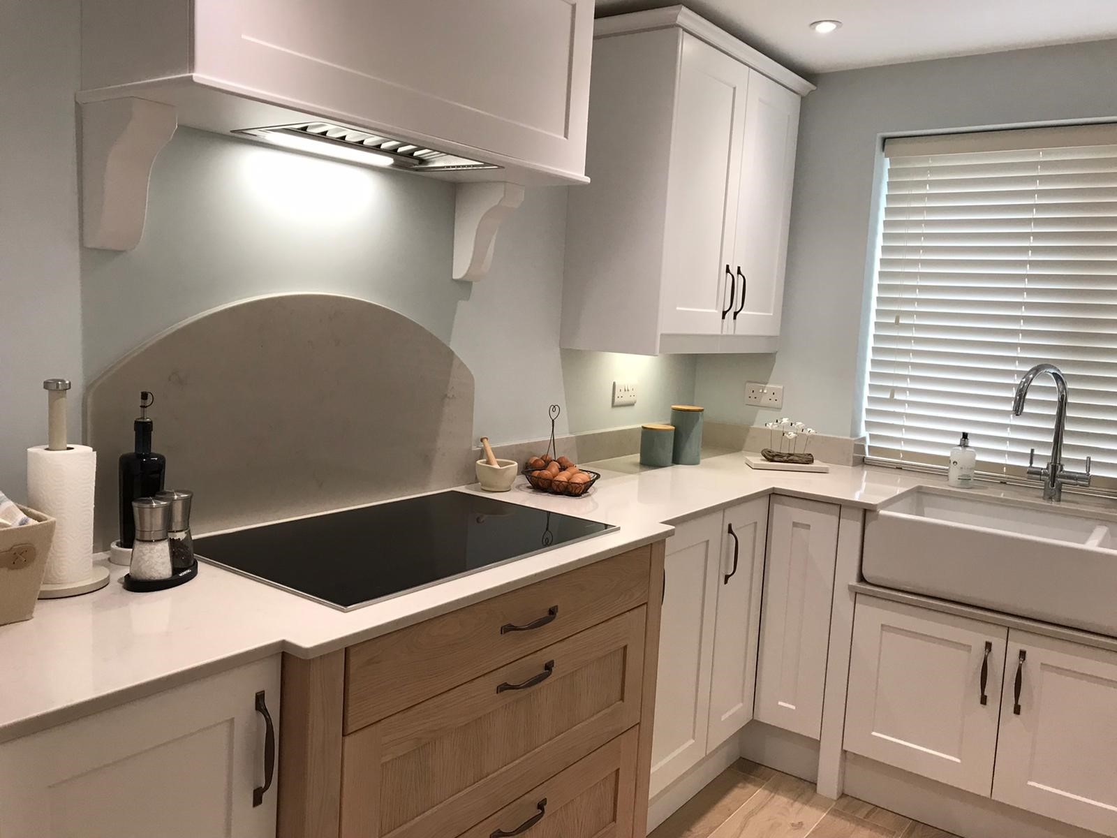 Bespoke kitchen with breakfront drawers, Wheatley