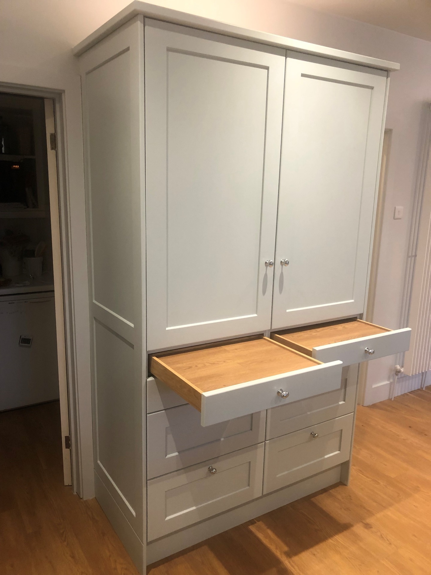 Bespoke pantry with pull-outs