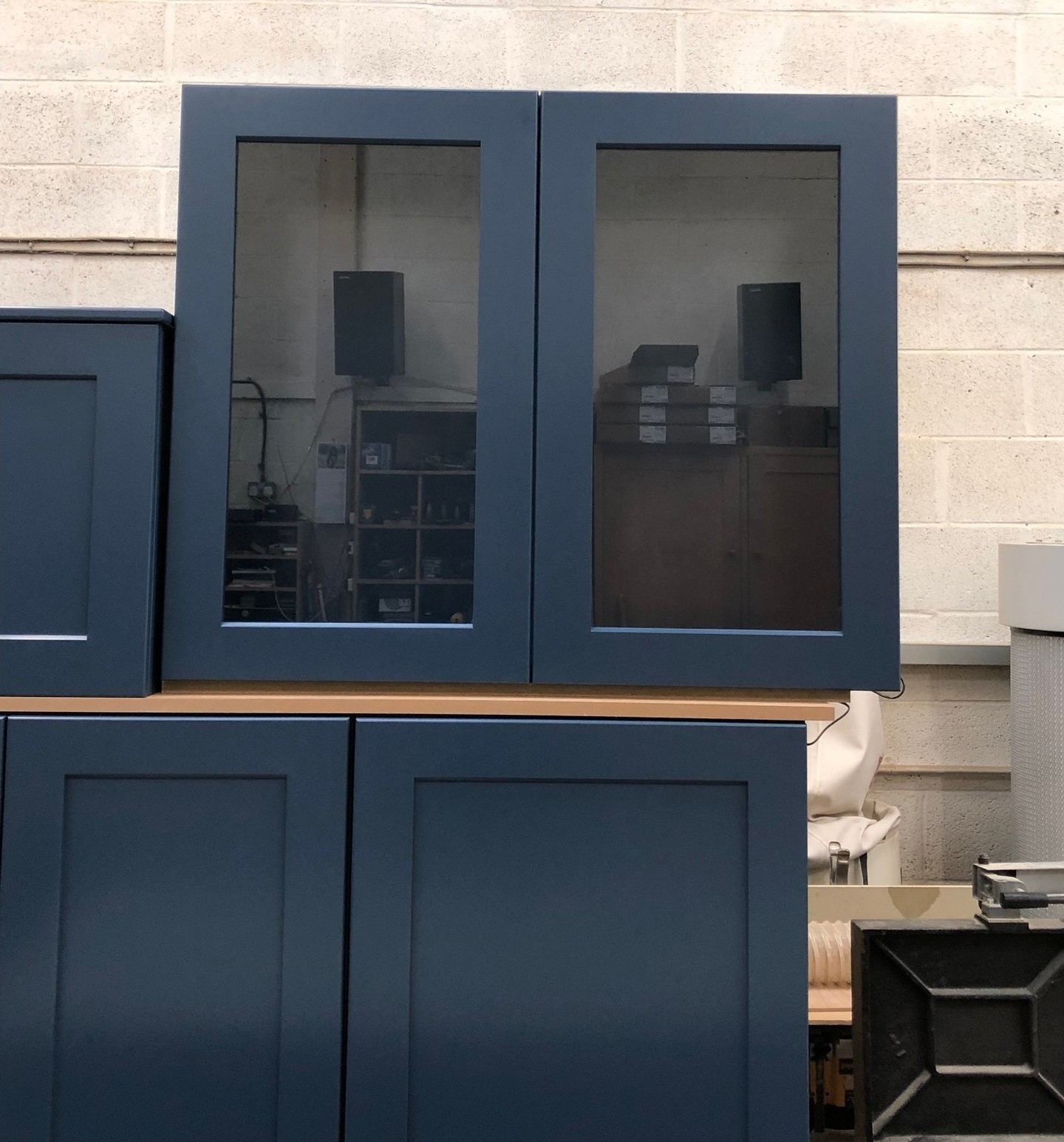 Glass doors in workshop, Kidlington