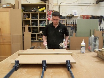 Cabinet maker in Kidlington workshop